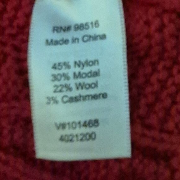 Pretty Red Sweater , size L/14. Thick knit. - Picture 5 of 5
